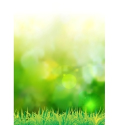Natural green background vector image