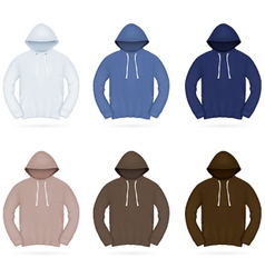 Plain training hoodie template vector image