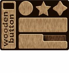 Wooden icons vector image