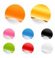 Round stickers vector image