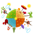 Seasons of the year Seasons of the year vector image