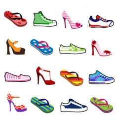 Shoes for man and woman vector image