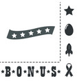 Recommended bestseller star ribbon vector image