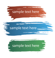 Color ink streaks of paint stains vector image
