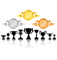 Medals set 2 vector image