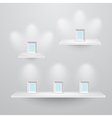 Shelf3sizes vector image