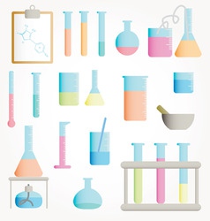 Chemical test tubes vector vector image