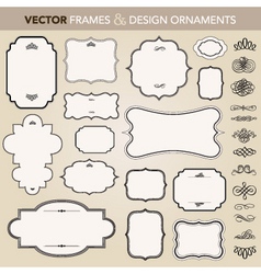 Vector design ornaments set vector image