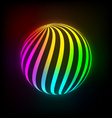 Bright light ball vector image