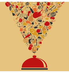 Dish vector image