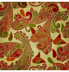 Seamless paisley pattern vector image