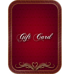 Gift card vector image