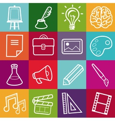 Set of creative icons Set of creative icons vector image