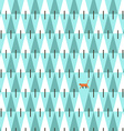 Cat in pine forest Cat in pine forest vector image