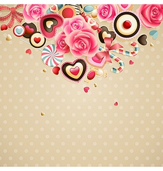 Valentines card vector image