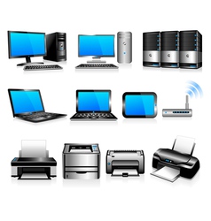 Computers Printers Technology Electronics vector image