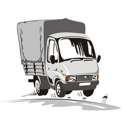 Delivery truck vector image