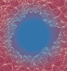 Floral frame - bright background vector image