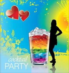 Cocktail party vector image