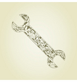 Wrench vector image
