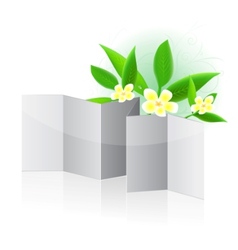 Leaflet blank vector image