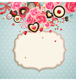 Valentines card vector image