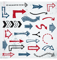 Sketchy arrows vector image
