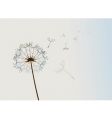 Flower in wind vector image