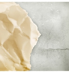 Paper and wall vintage background vector image