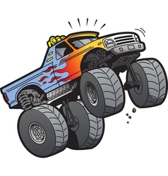 Monster Truck Jumping vector image