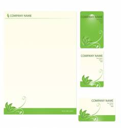 Business cards template vector image