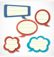 Speech bubbles vector image