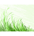Blowing grass vector image