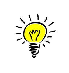 Light bulb vector image