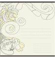 Vintage template for note paper vector image