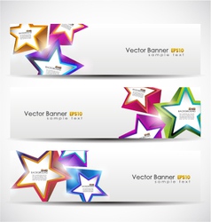 Stars banner set Stars banner set vector image
