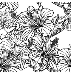 Seamless pattern with flowers vector image