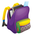 School bag vector image