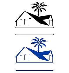 Bungalow sign vector image