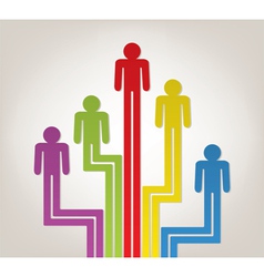 Symbols of people vector image