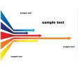 Colored arrows vector image