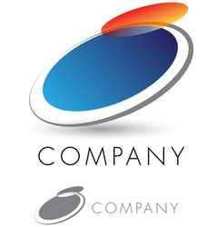 Modern and elegant corporate emblem vector image