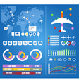 Flight infographics vector image