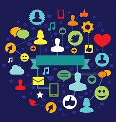 Social media concept - illustation vector image