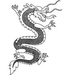 Chinese dragon vector image