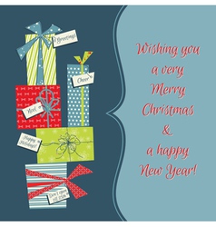 Vintage Christmas Background vector image