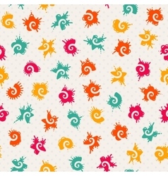 Seamless baby pattern vector image