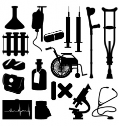 Health silhouettes vector image