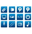 Gadget square icons vector image