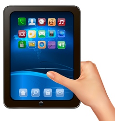 Tablet computer vector image